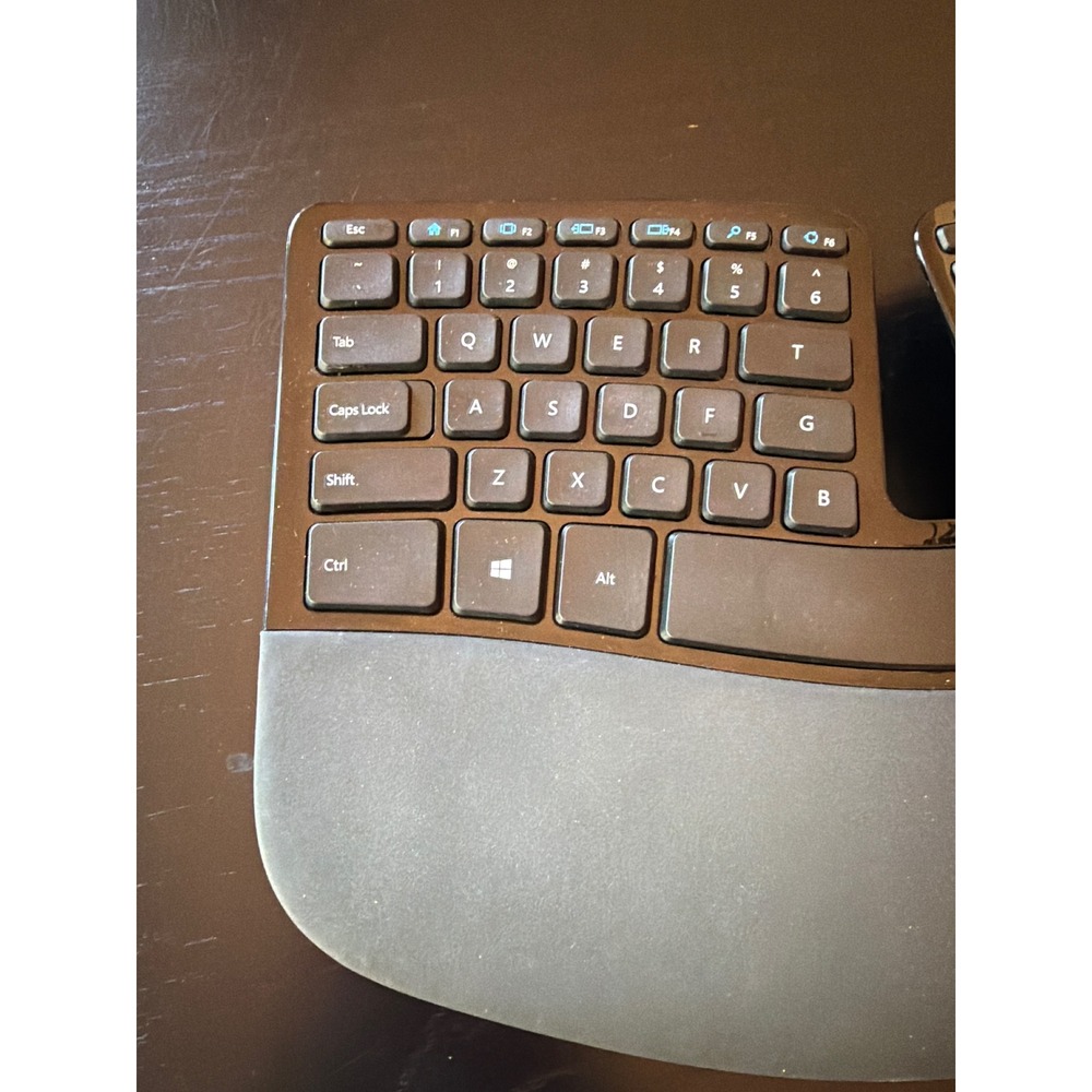Microsoft Keyboard Black Sculpt Ergonomic Wireless Split Keys L5V-00001 QWERTY - Picture 3 of 4